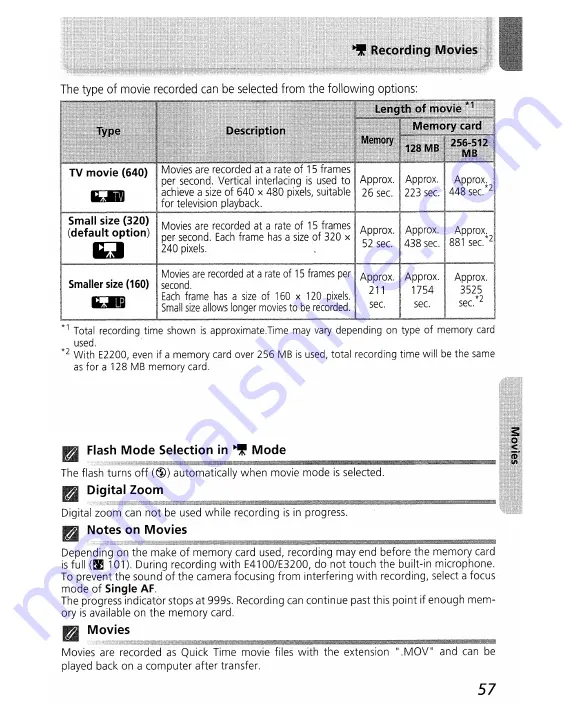 Nikon CoolPix 2200 Quick Start Manual Download Page 71