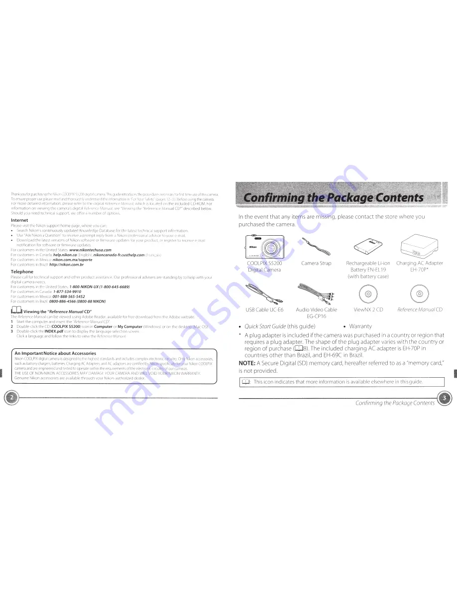 Nikon Coolpix 55200 Quick Start Manual Download Page 2