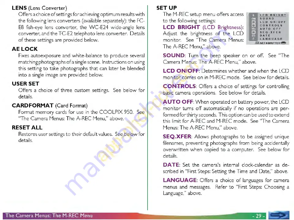 Nikon Coolpix 950 Reference Manual Download Page 29