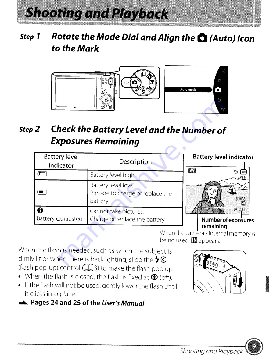 Nikon CoolPix S9100 Quick Start Manual Download Page 9