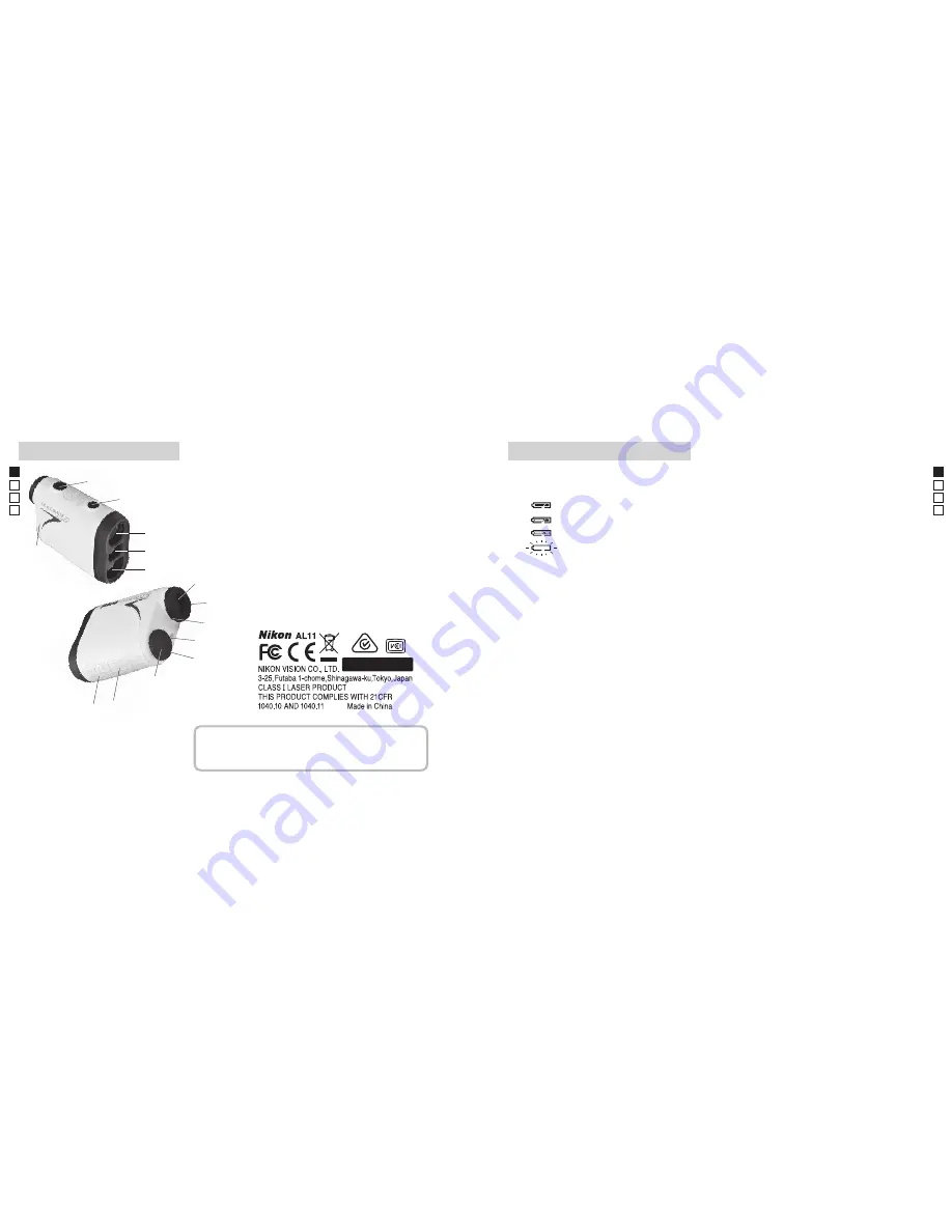 Nikon COOLSHOT 20 Instruction Manual Download Page 6