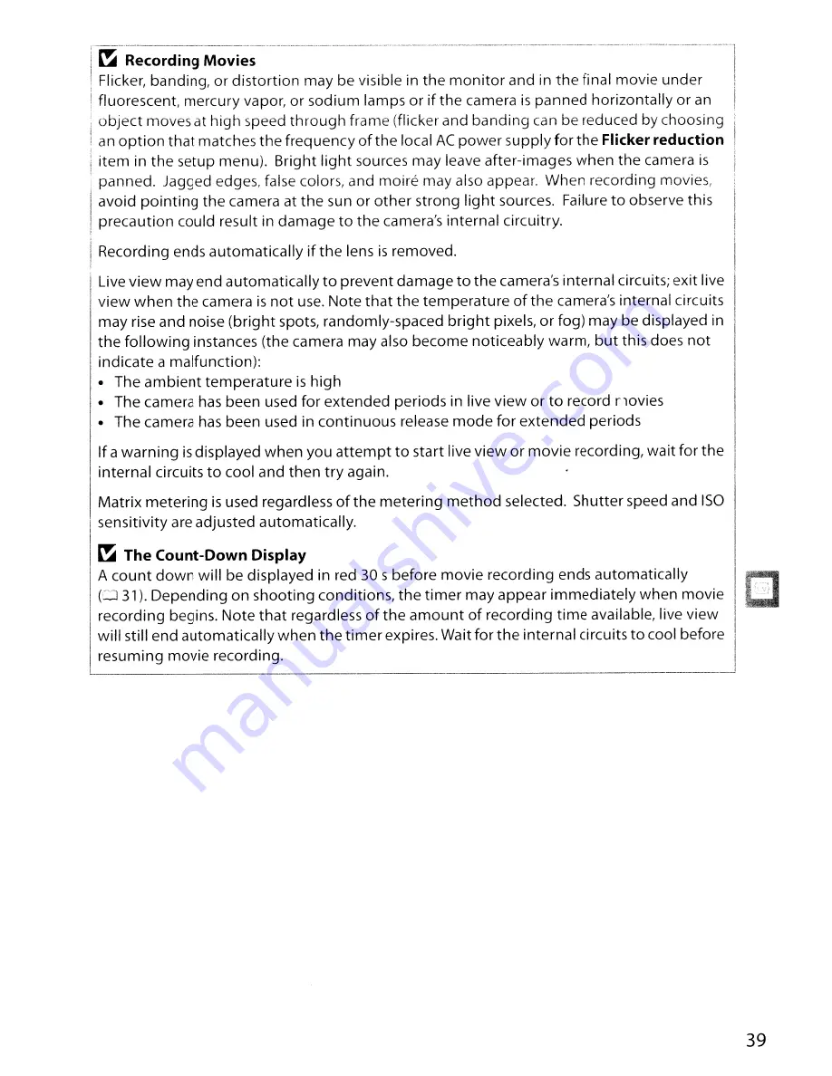 Nikon D3100 User Manual Download Page 45