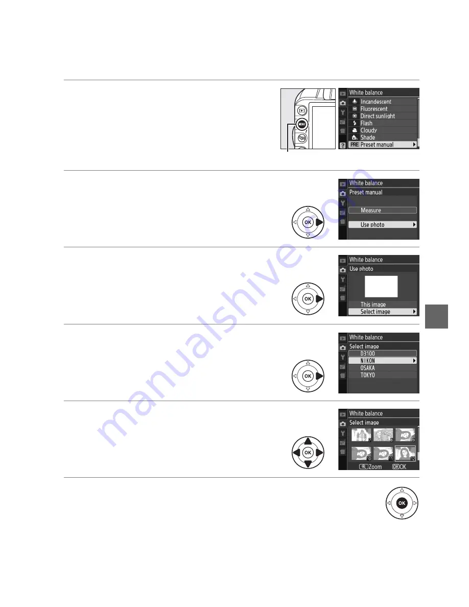 Nikon D3100 User Manual Download Page 185