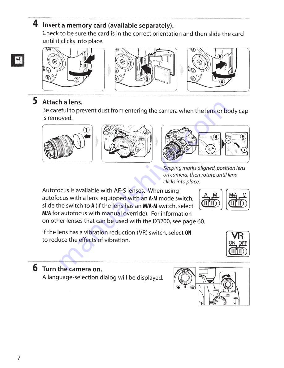 Nikon D3200 User Manual Download Page 16