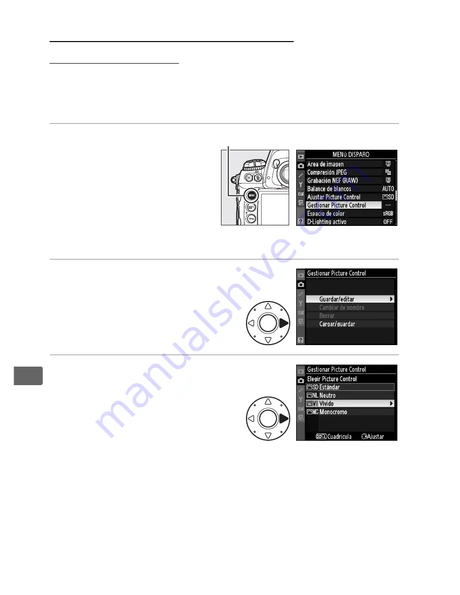 Nikon D3S (Spanish) Manual Del Usuario Download Page 202