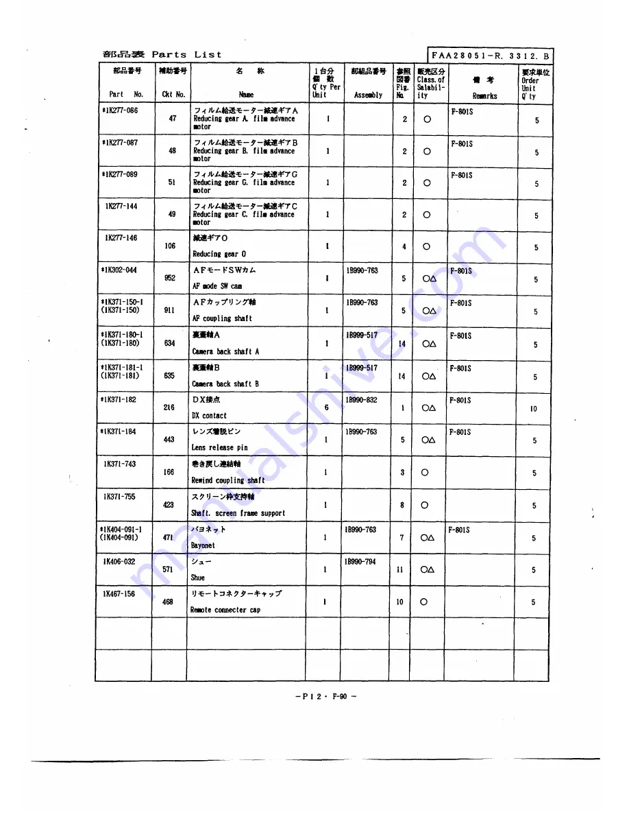 Nikon FAA28051 Repair Manual Download Page 38