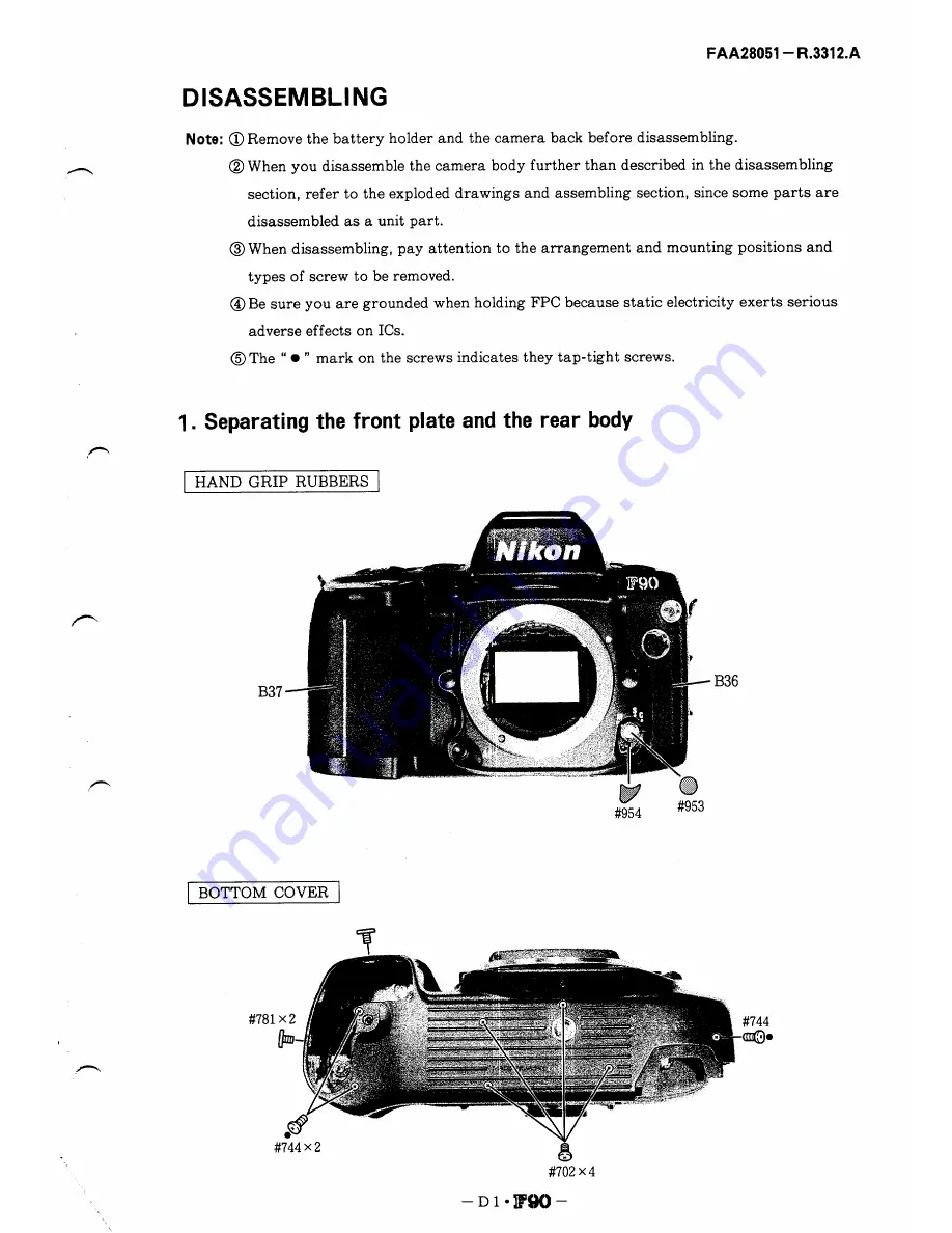 Nikon FAA28051 Repair Manual Download Page 106