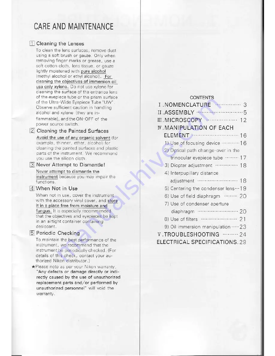 Nikon LABOPHOT-2 Instructions Manual Download Page 3