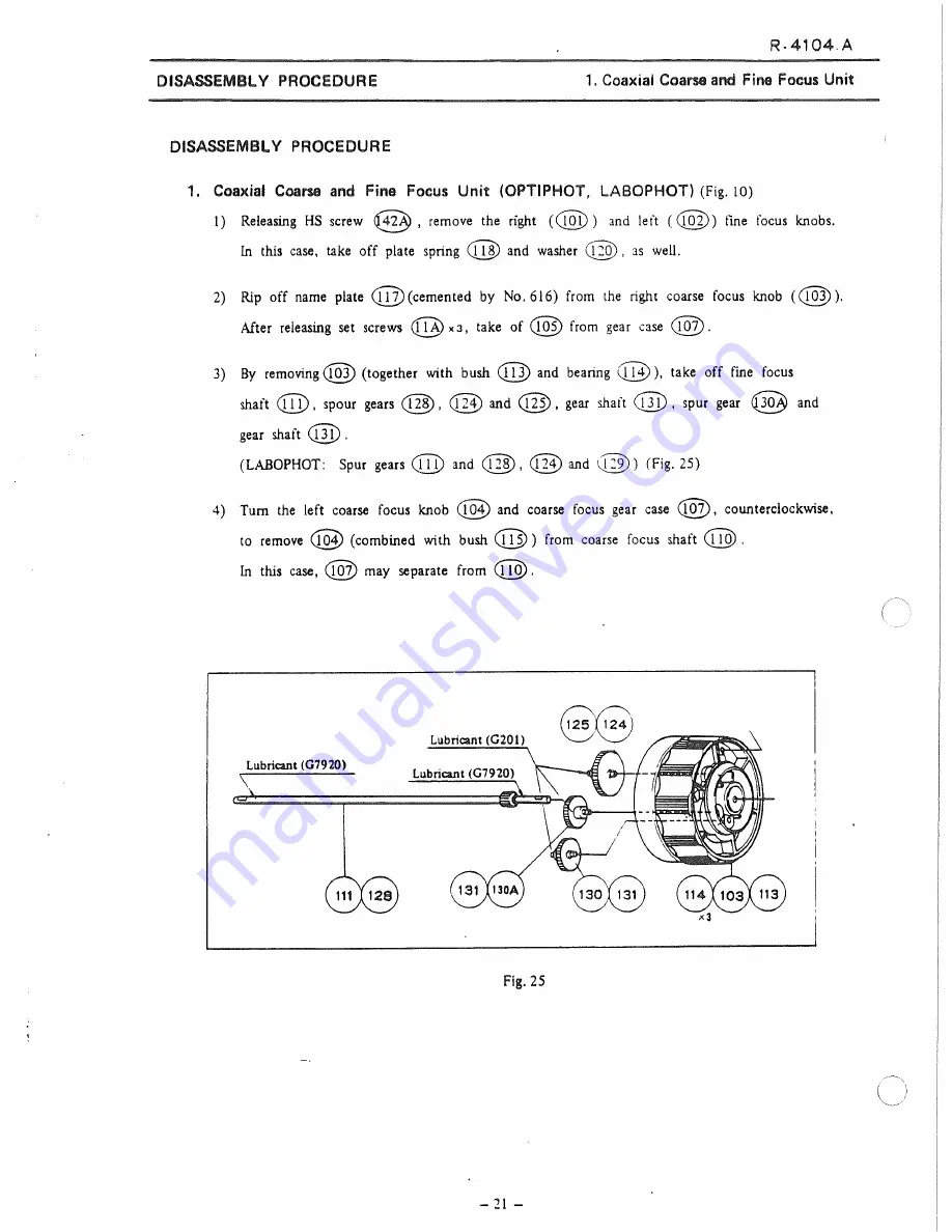 Nikon Labophot Repair Manual Download Page 24