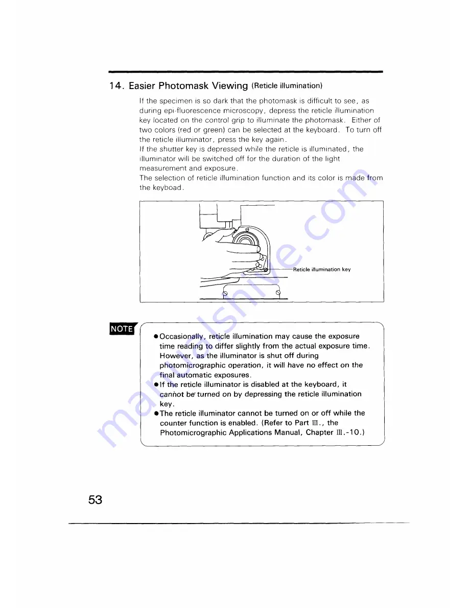 Nikon Microphot-FXA Operation Manual Download Page 58