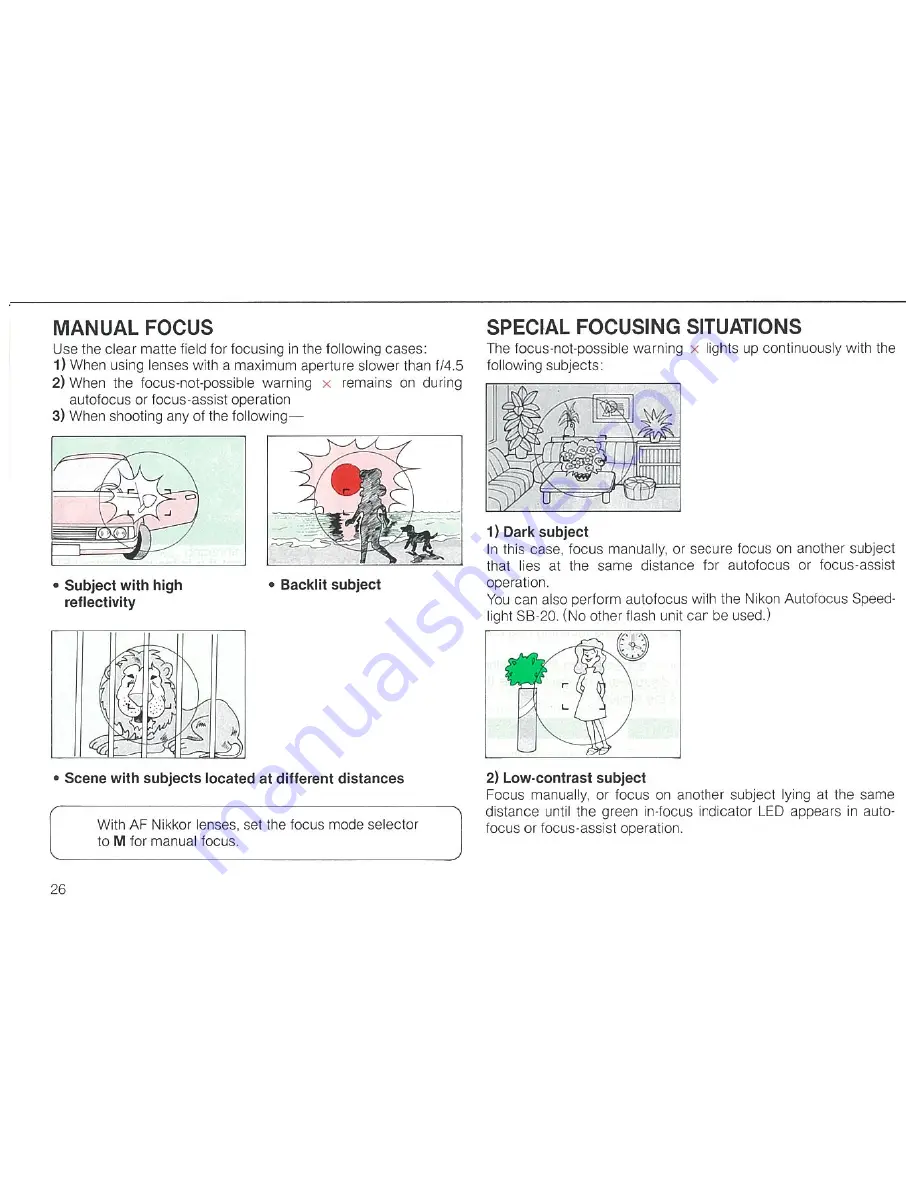 Nikon N2020 AF Instruction Manual Download Page 26