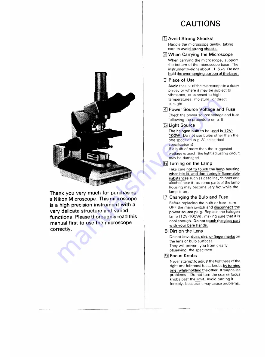 Nikon OPTIPHOT-2 Instructions Manual Download Page 2