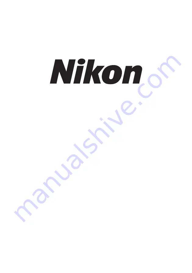 Nikon P-FLA2 Instructions Manual Download Page 1