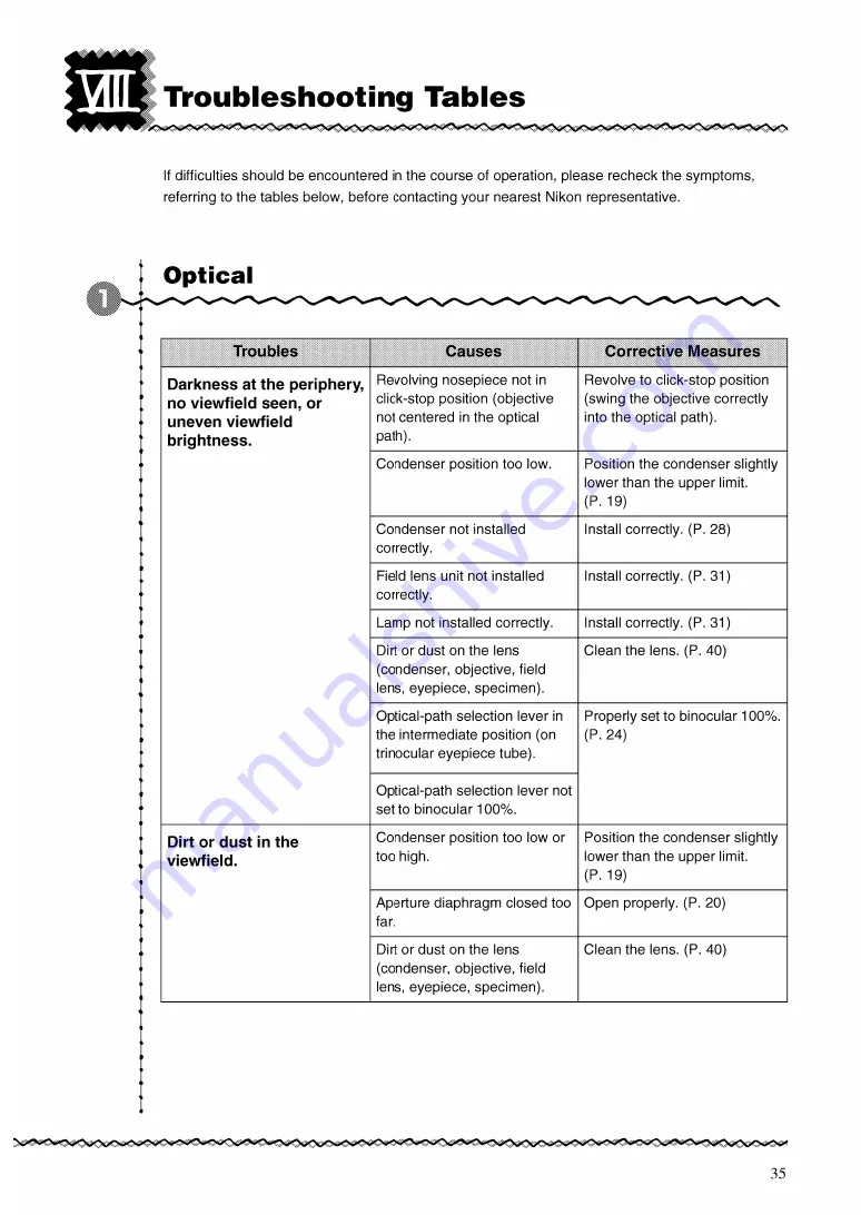 Nikon YS100 Instructions Manual Download Page 36