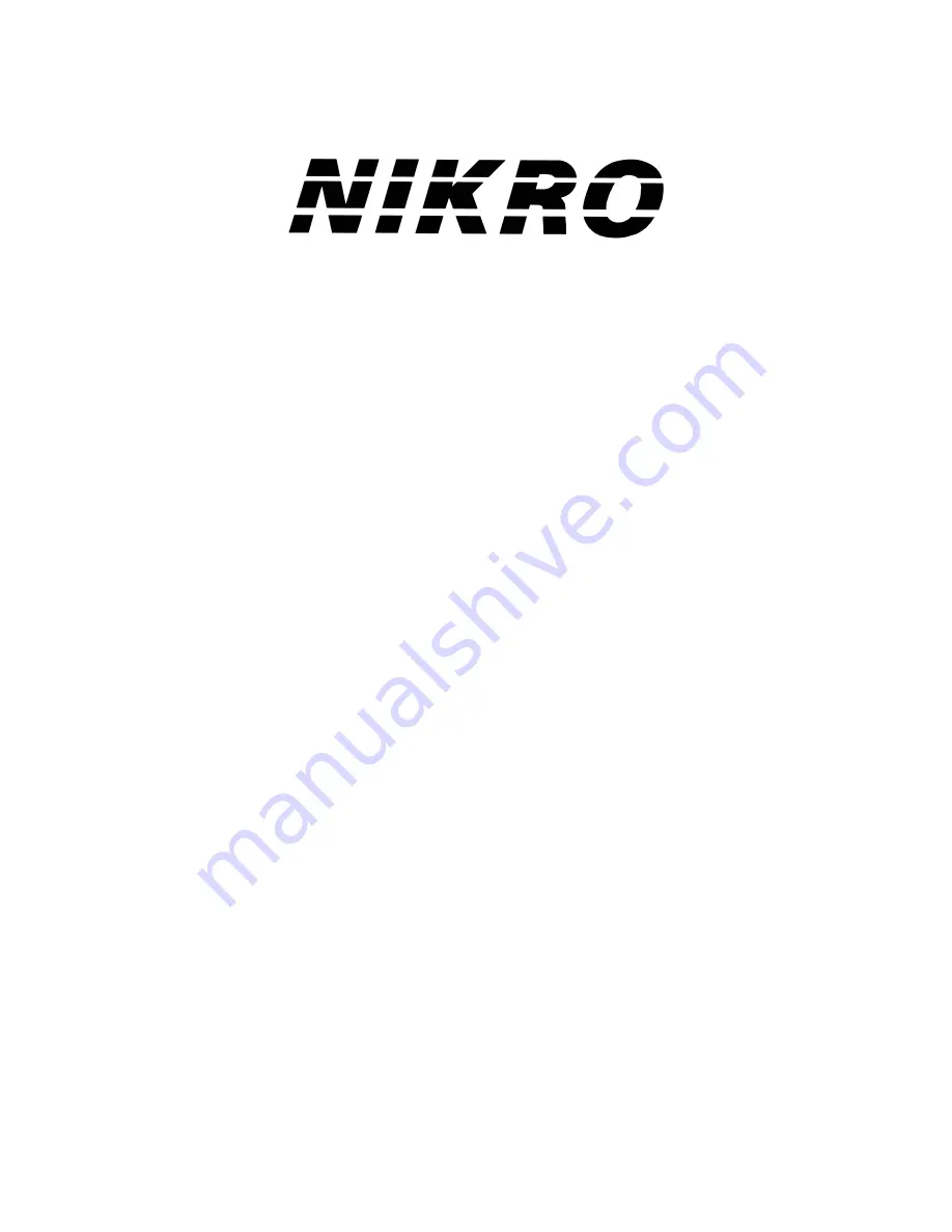 Nikro DV15360 Instruction Manual Download Page 1