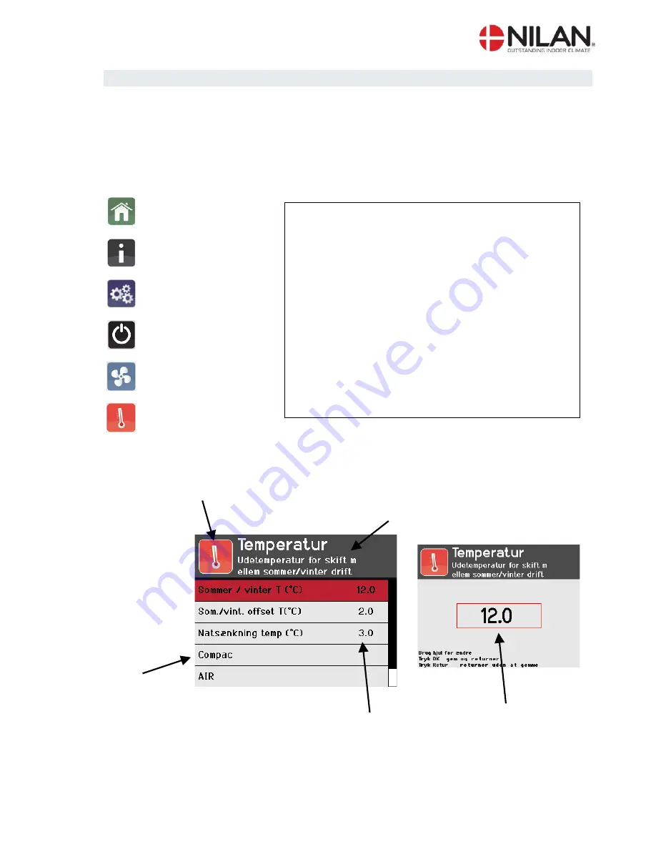 nilan CTS 700 Operating Instructions Manual Download Page 8