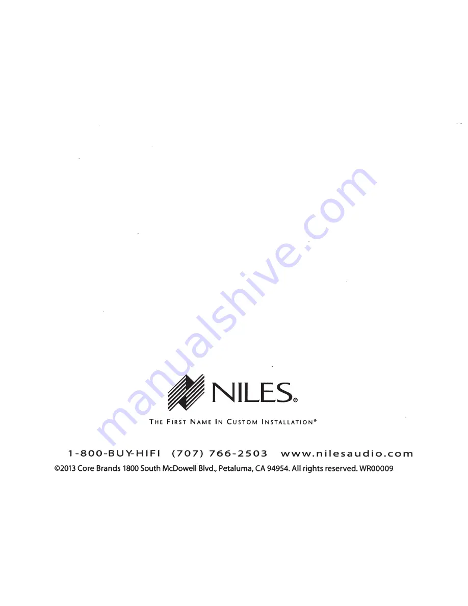 Niles Cynema Soundfield CSF48A Installation Manual Download Page 37