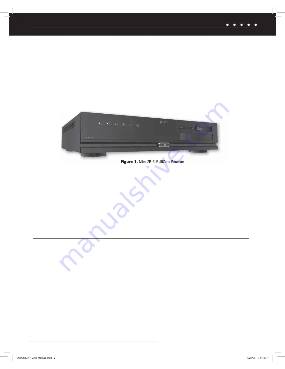 Niles ZR-6 Installation Manual Download Page 2