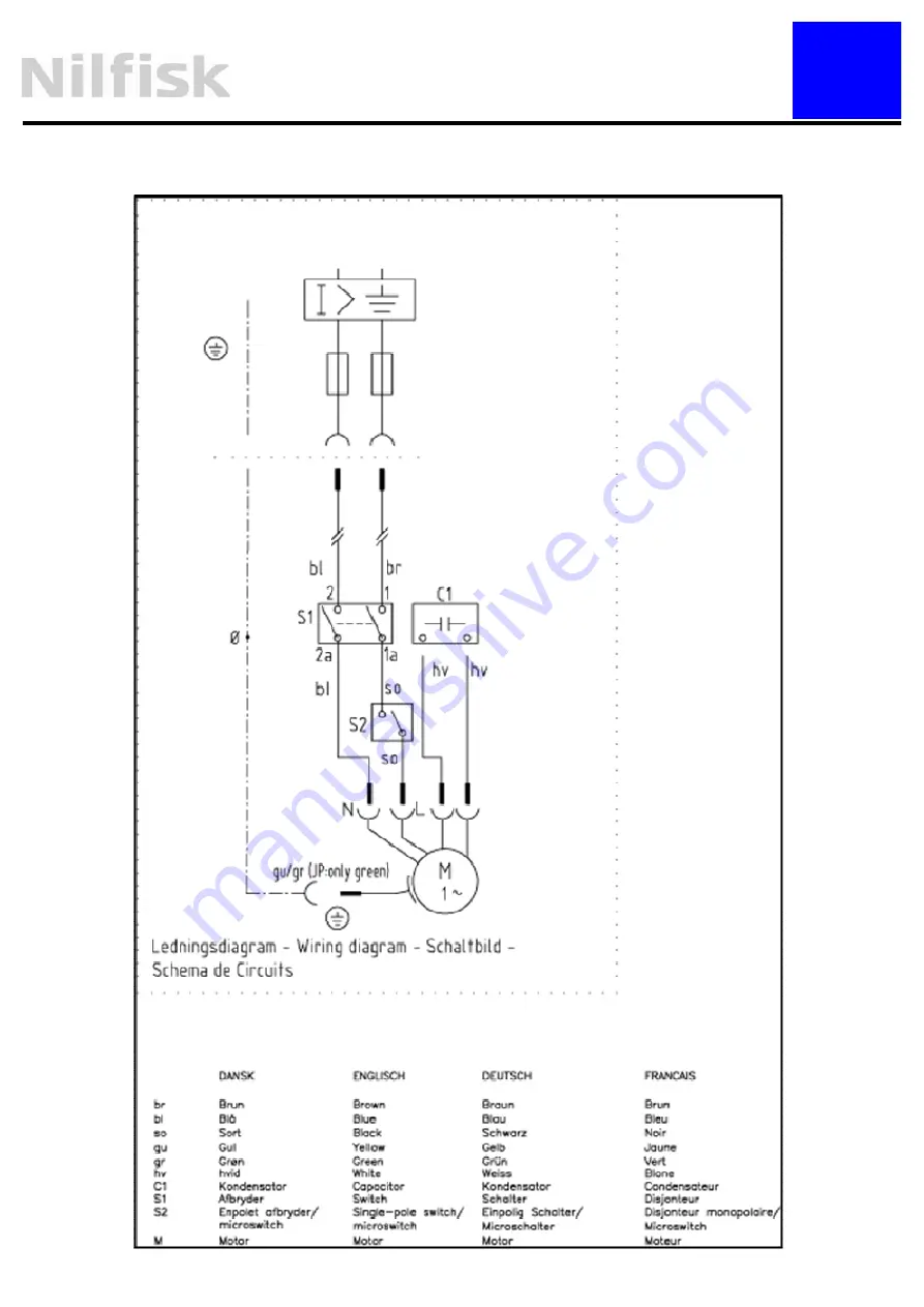 Nilfisk-Advance P 150.1-10 B Repair Manual Download Page 25