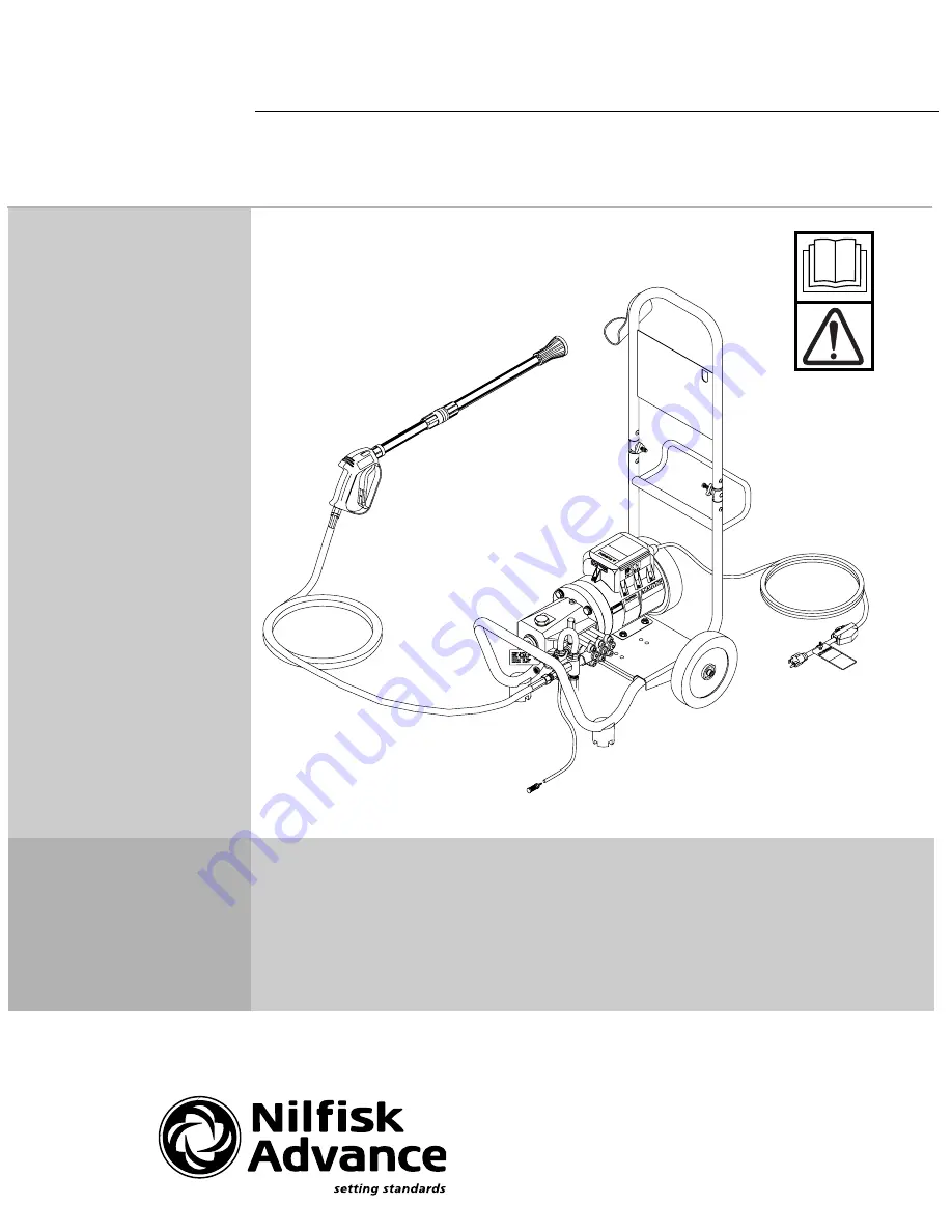 Nilfisk-Advance SelectSpray 1500EH Instructions For Use And Parts List Download Page 1