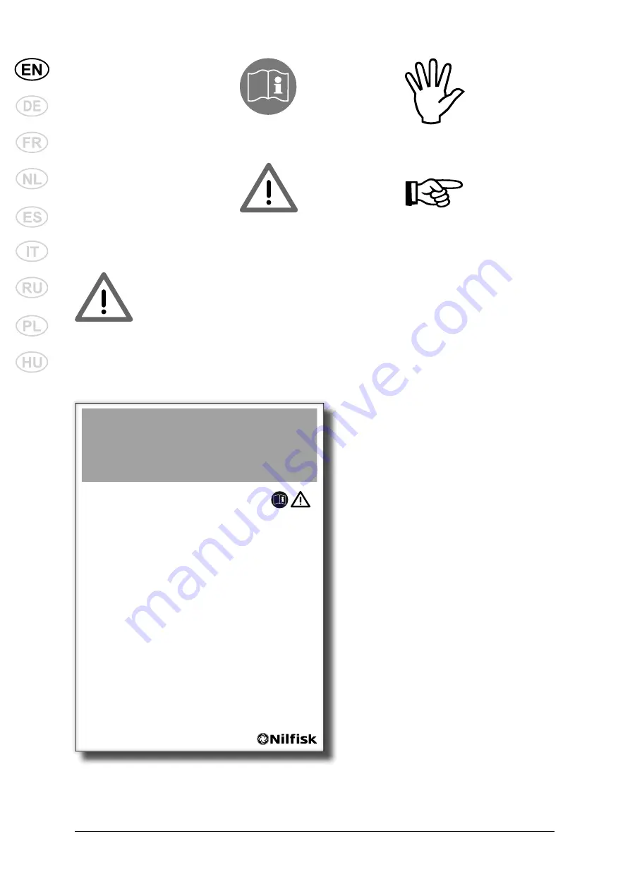 Nilfisk-Advance SH TRUCK Instructions For Use Manual Download Page 4