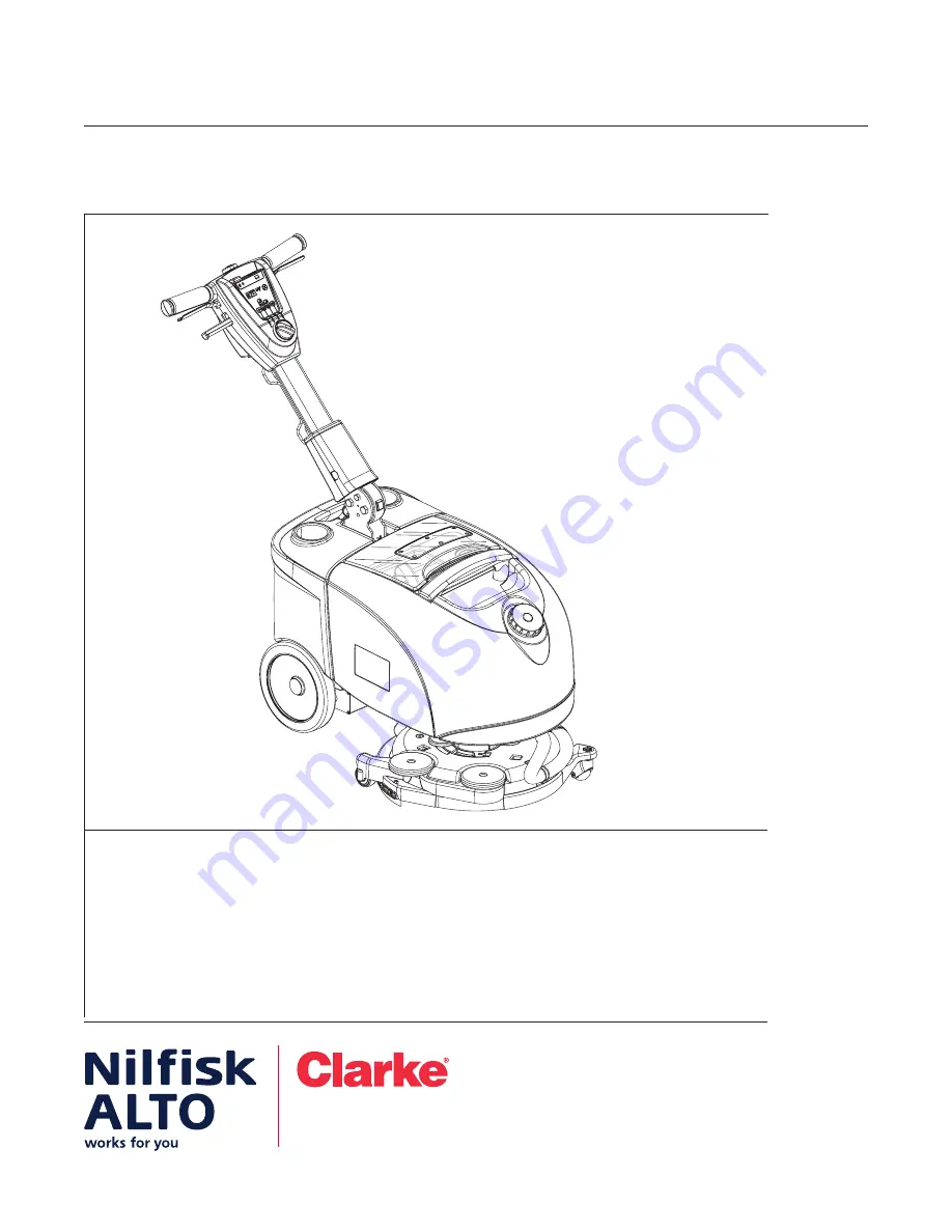 Nilfisk-ALTO Clarke Vantage 14 Скачать руководство пользователя страница 1