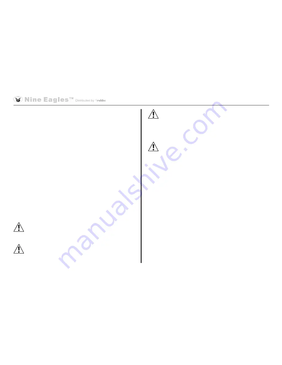 Nine Eagles NE3524RTB Operating Instructions Manual Download Page 4