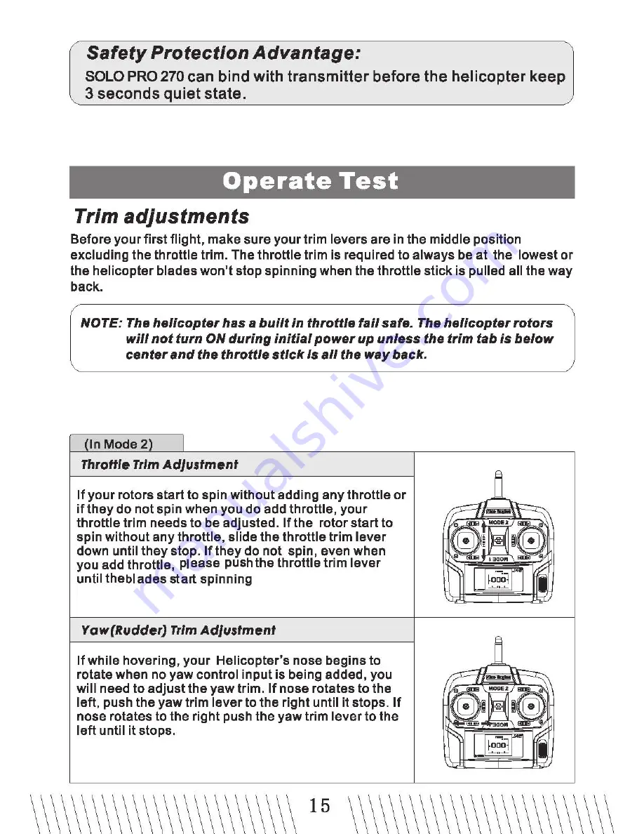 Nine Eagles Solo Pro 270 NE R/C 270A Instruction Manual Download Page 17