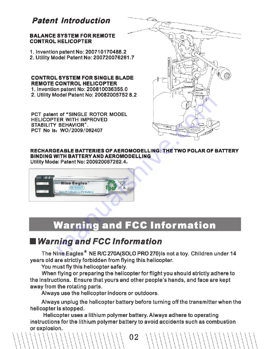 Nine Eagles SOLO PRO 270 Instruction Manual Download Page 4