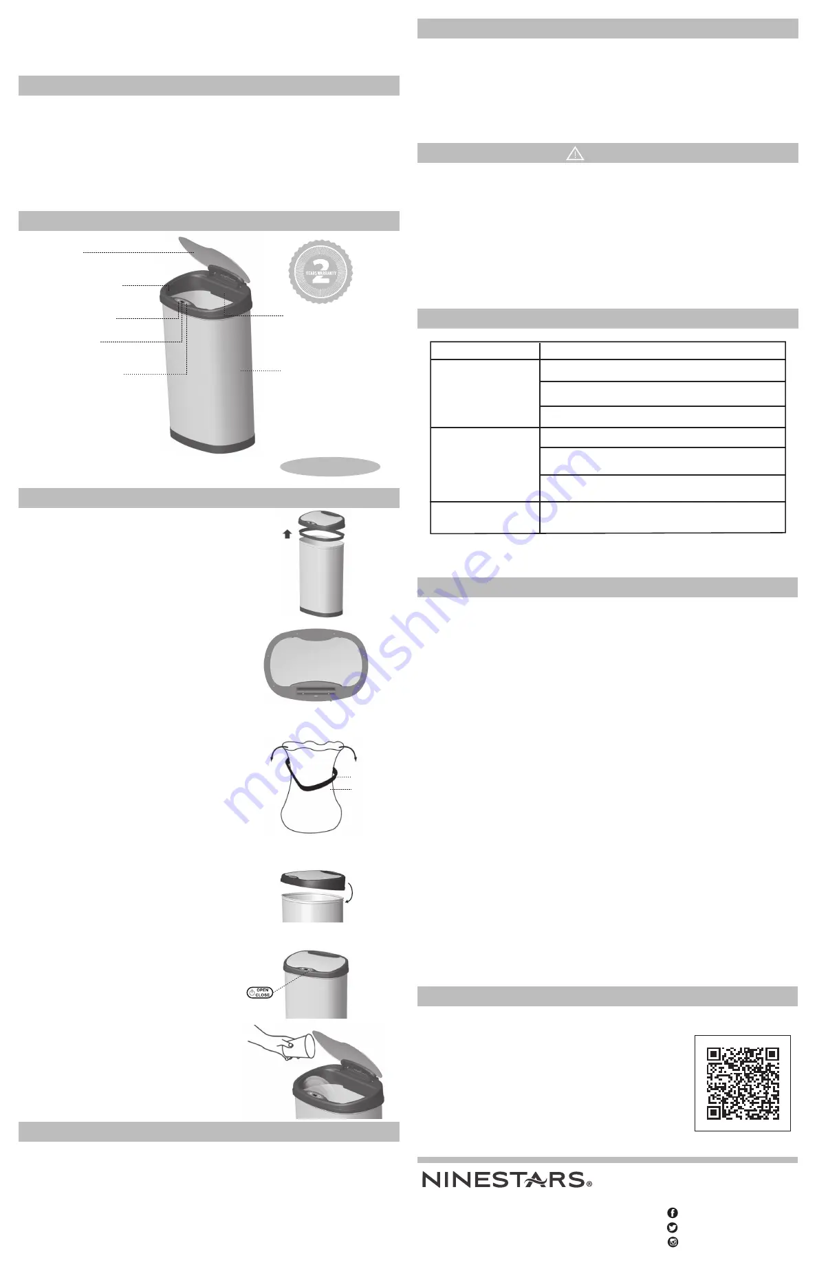 Nine Stars DZT-50-25 User Manual Download Page 1