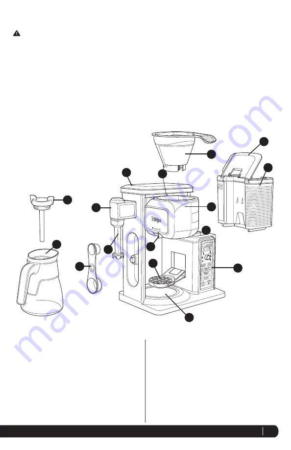 Ninja COFFEE BAR CF090 CF4 Owner'S Manual Download Page 5