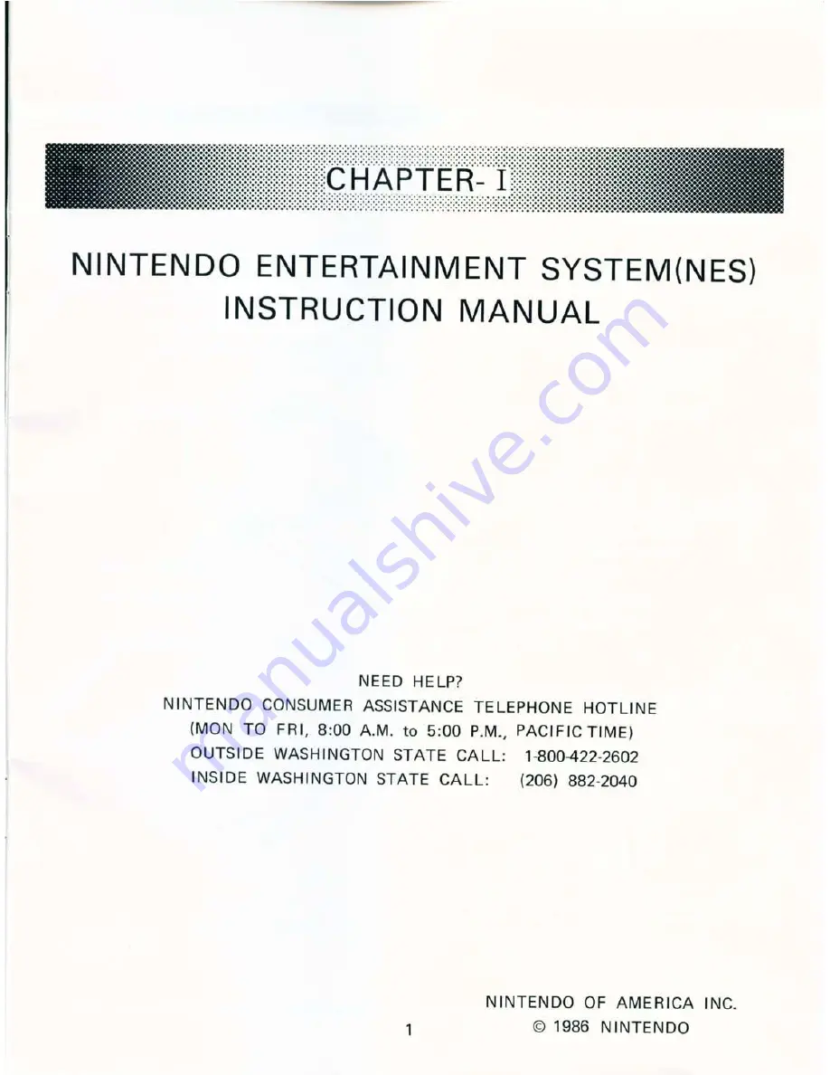 Nintendo Control Deck NES Instruction Manual Download Page 3