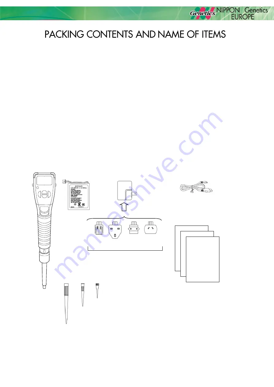 Nippon Genetics FASTGENE ELECTRONIC PIPETTE-10 Скачать руководство пользователя страница 7