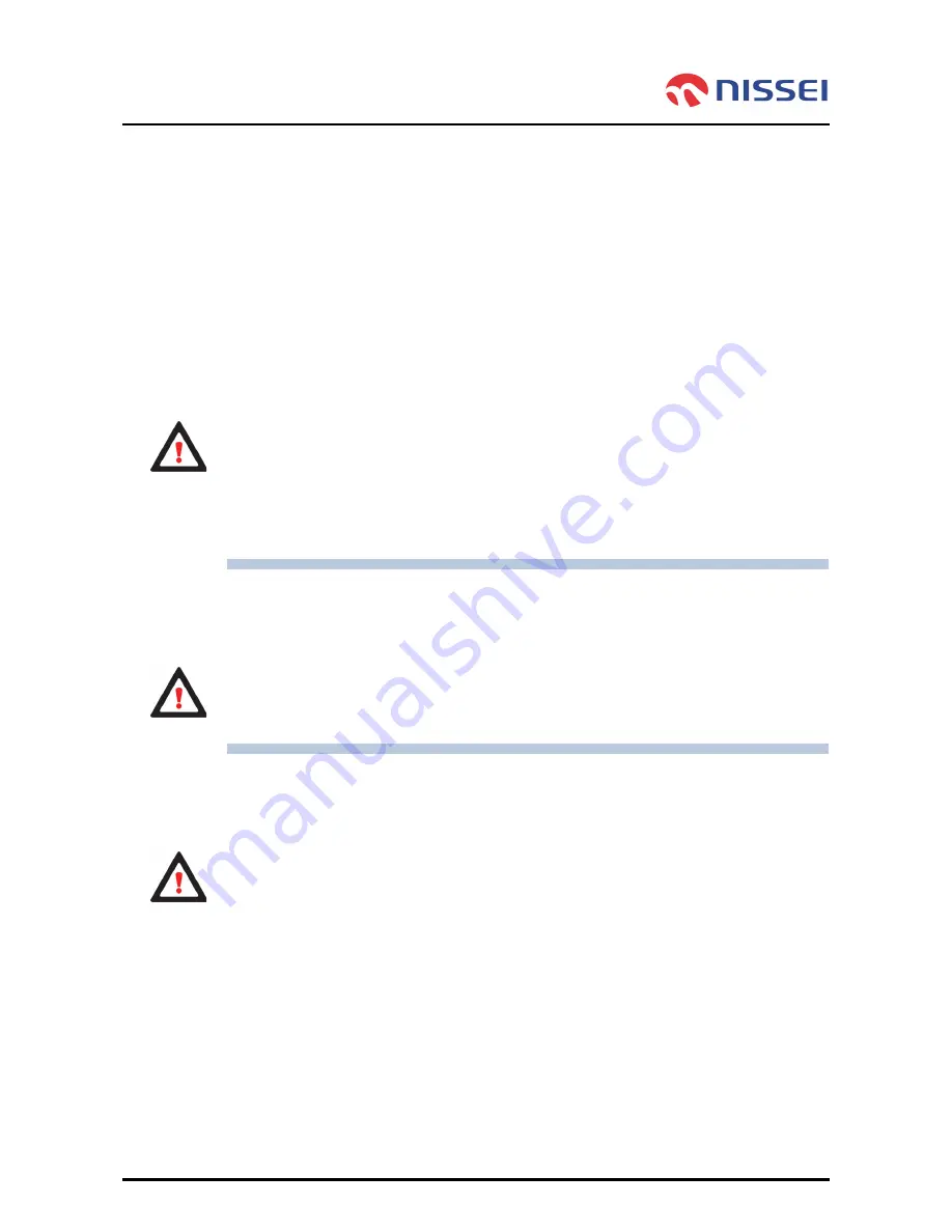 Nissei NA3338WEGK Operator'S Manual Download Page 34