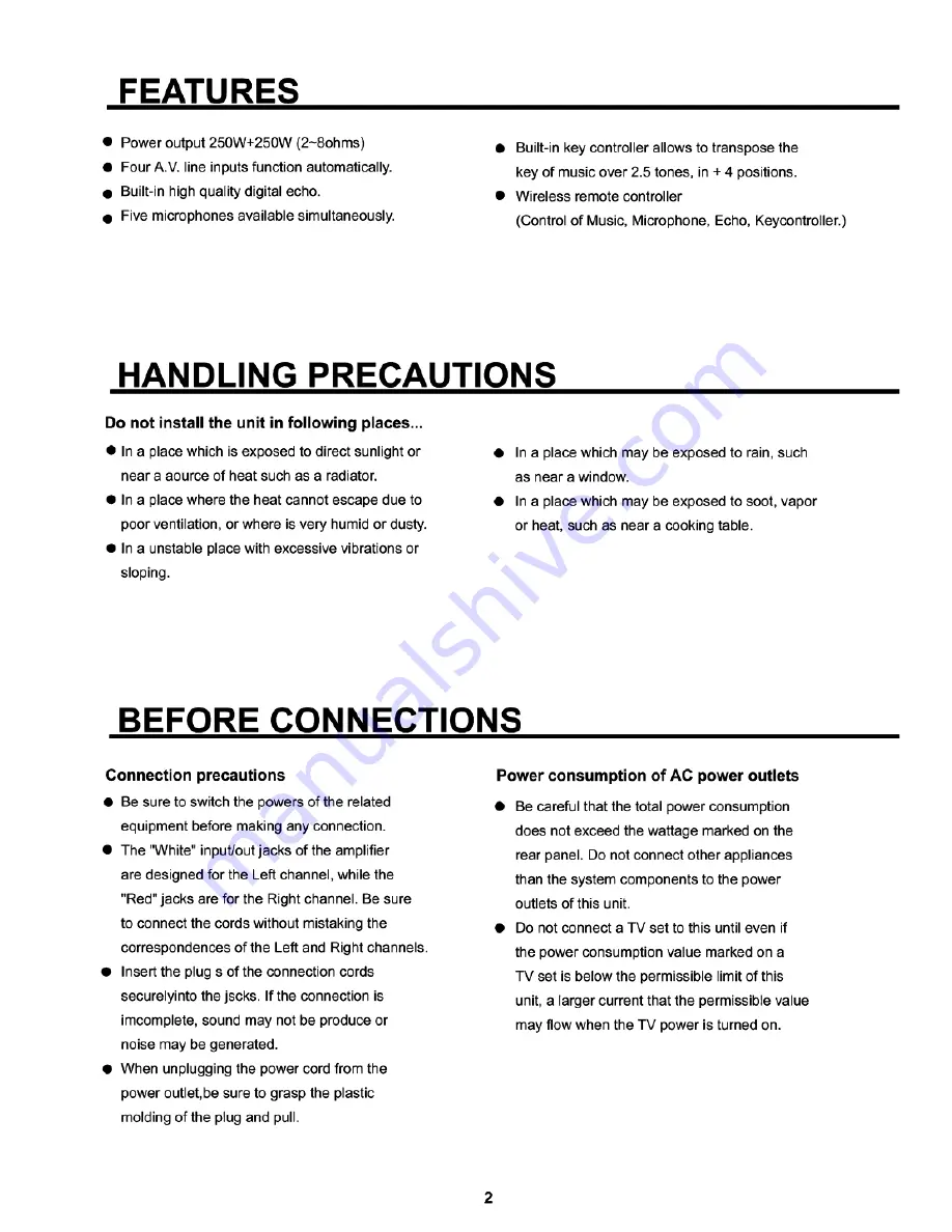 Nissindo Ma-928 Operating Instructions Manual Download Page 3