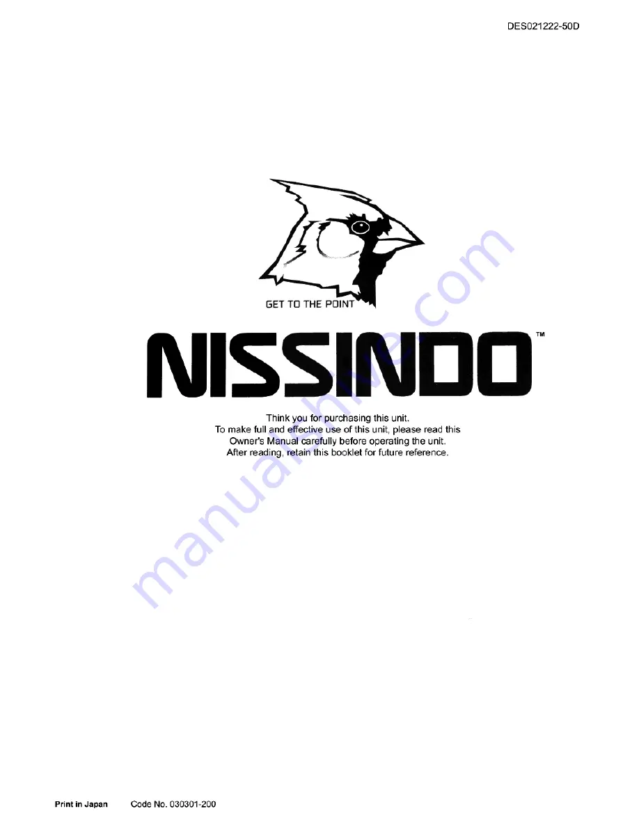 Nissindo Ma-928 Operating Instructions Manual Download Page 15