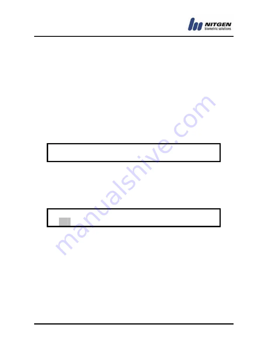 Nitgen NAC-2500 User Manual Download Page 28