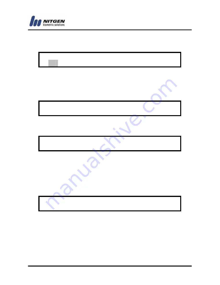 Nitgen NAC-2500 User Manual Download Page 35