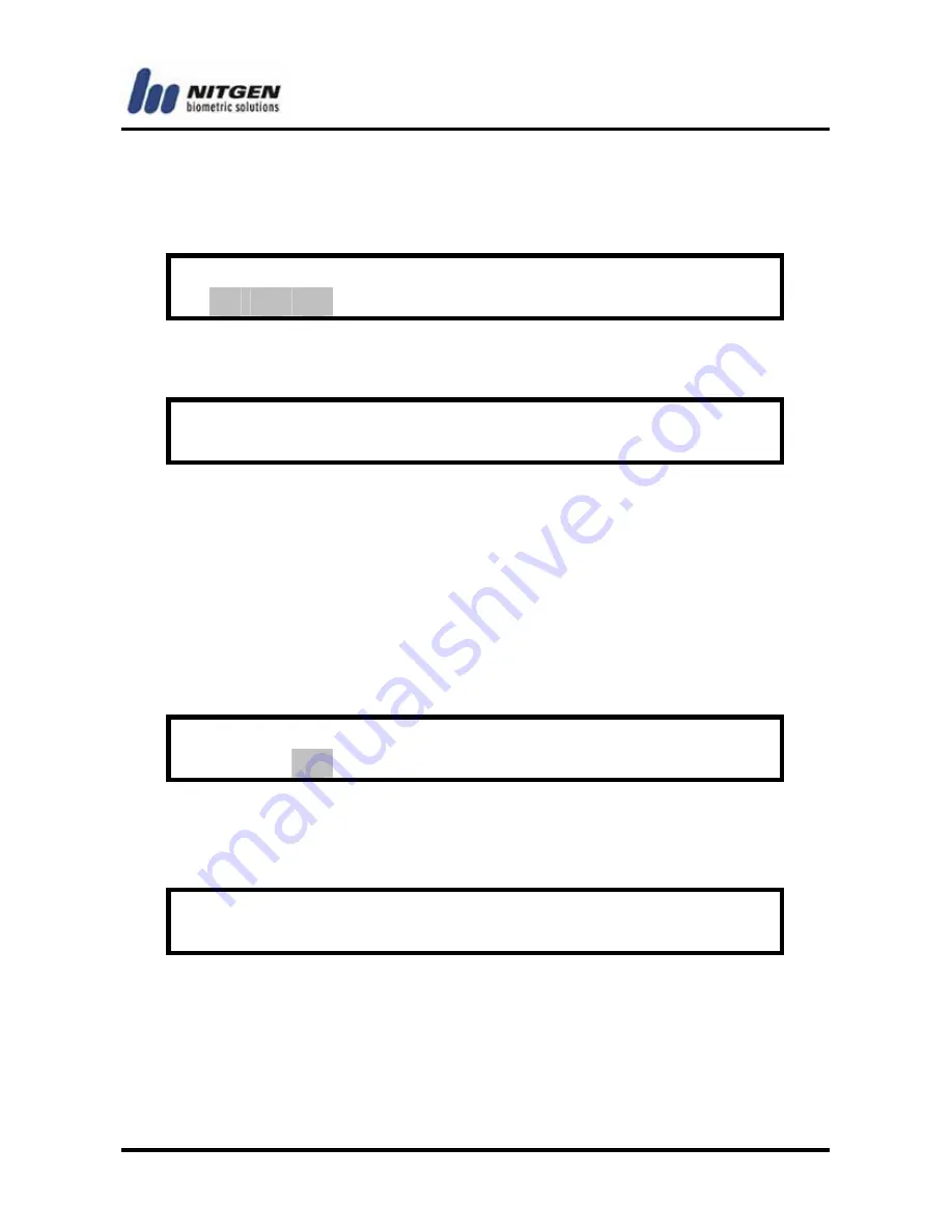 Nitgen NAC-2500 User Manual Download Page 43