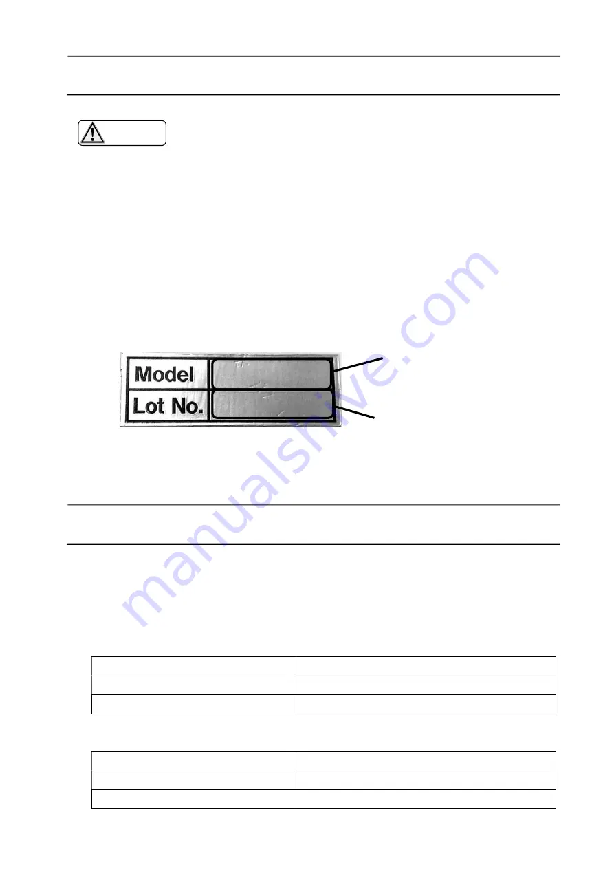 Nitta FP-120G-60 Operator'S Manual Download Page 5