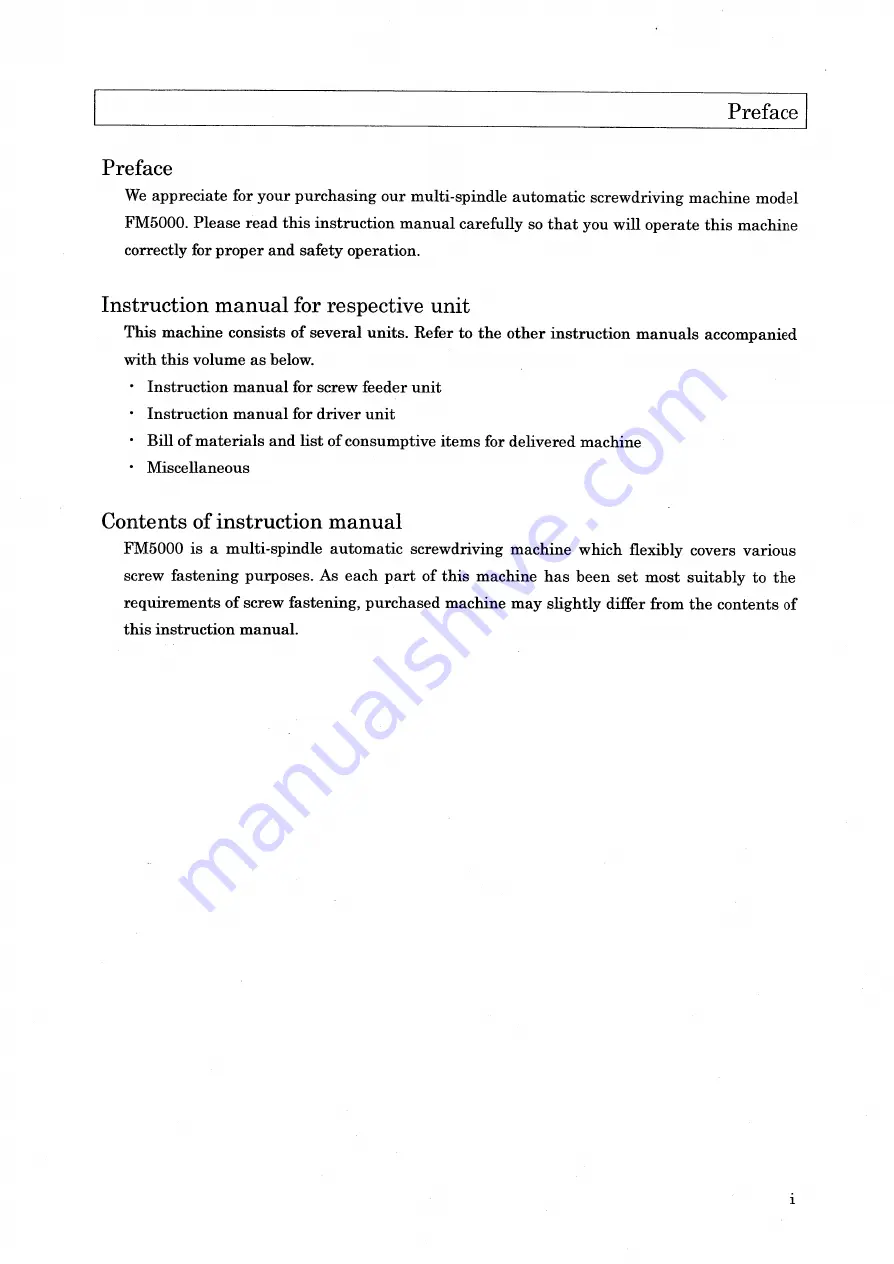 Nitto Seiko FEEDMAT FM5000 Series Instruction Manual Download Page 3