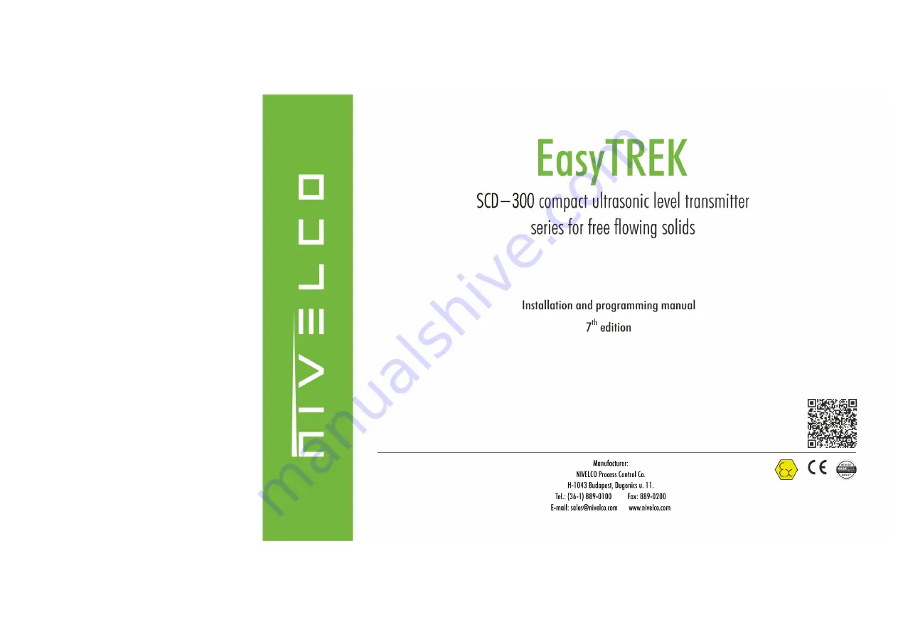 NIVELCO EasyTREK SCD-31 4 Series Installation And Programming Manual Download Page 1