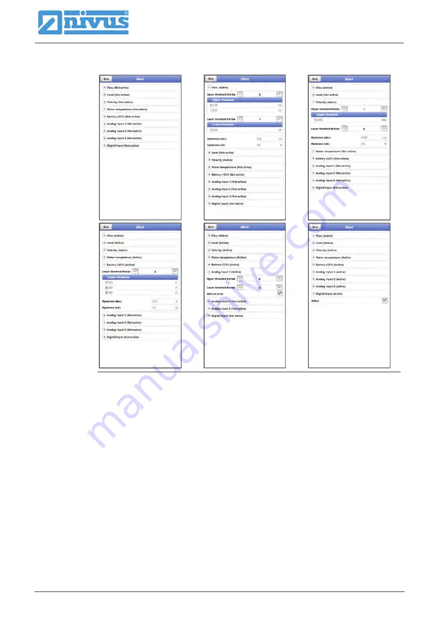 Nivus NivuFlow 750 Instruction Manual Download Page 68