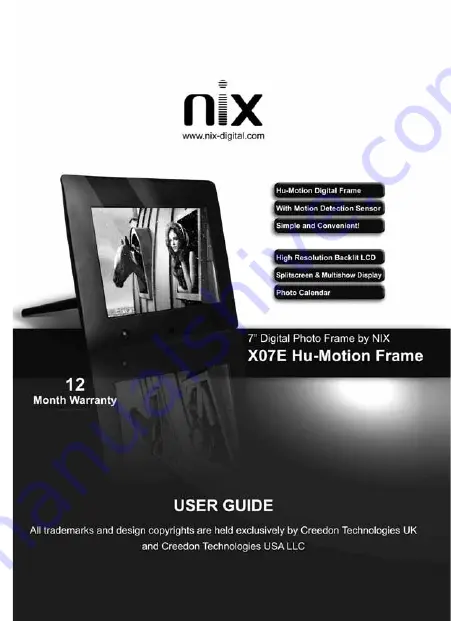 NIX X07E User Manual Download Page 1