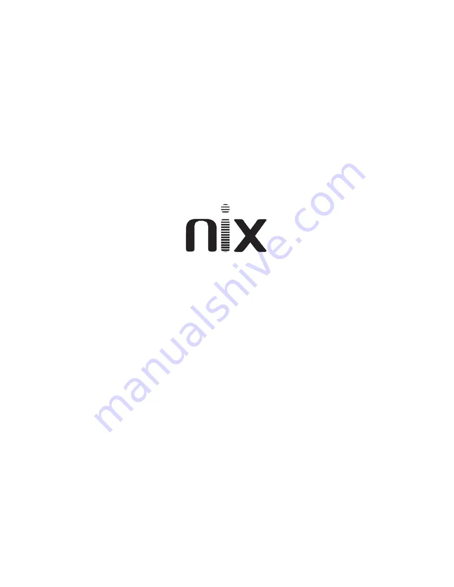 NIX X12A User Manual Download Page 1