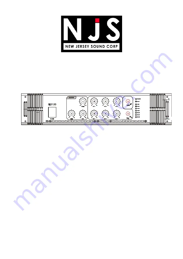 NJS NJS400 Quick Start Manual Download Page 1