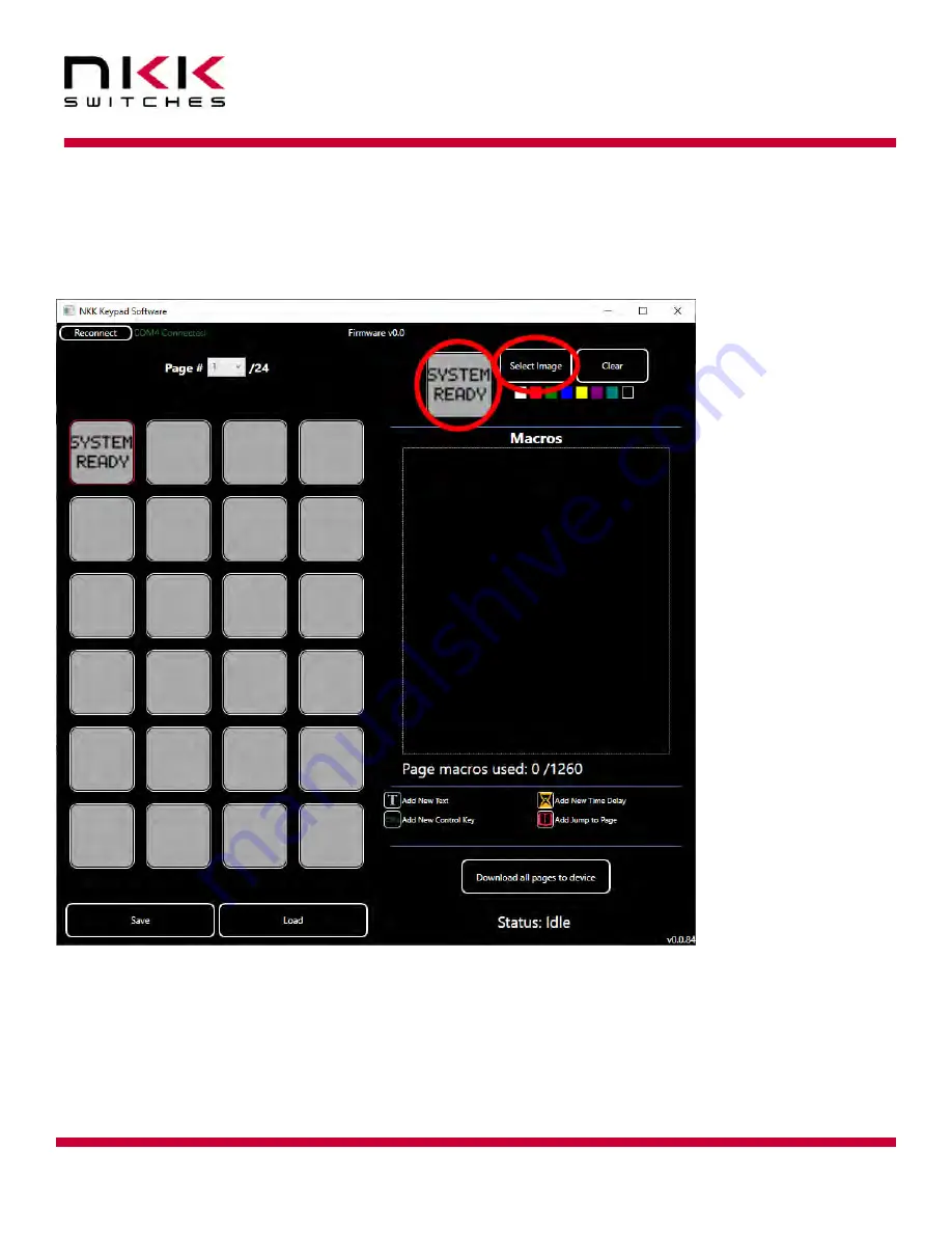 NKK SWITCHES SmartDisplay Keypad Скачать руководство пользователя страница 8