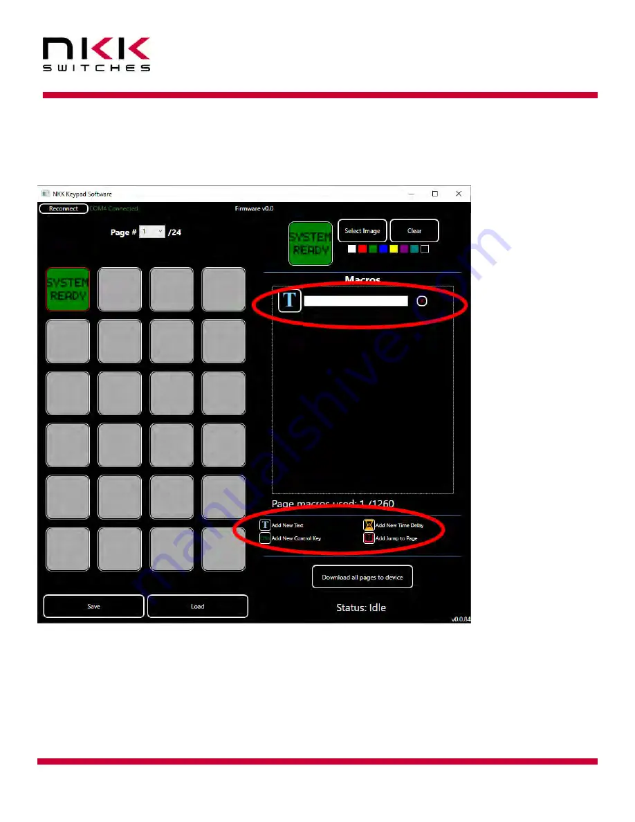 NKK SWITCHES SmartDisplay Keypad Manual Download Page 10