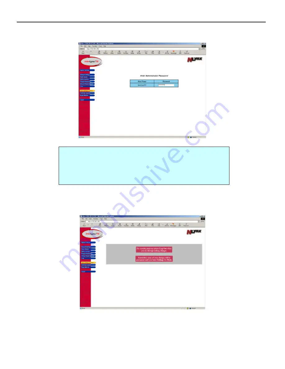 Nlynx interlynx/ts User Manual Download Page 13