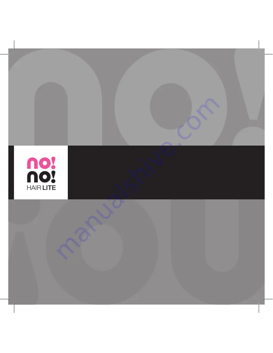 no!no! HAIR LITE User Manual Download Page 1